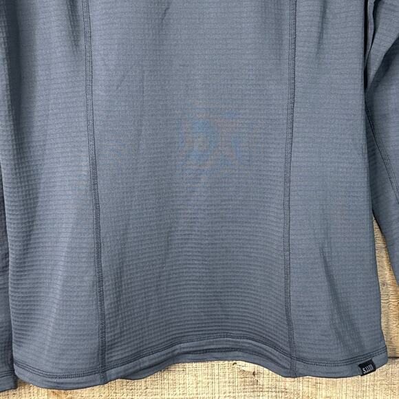 5.11 Tactical Stratos 1/4 Zip L/S Fleece Pullover Top Turbulence Gray Size Small - Picture 3 of 10